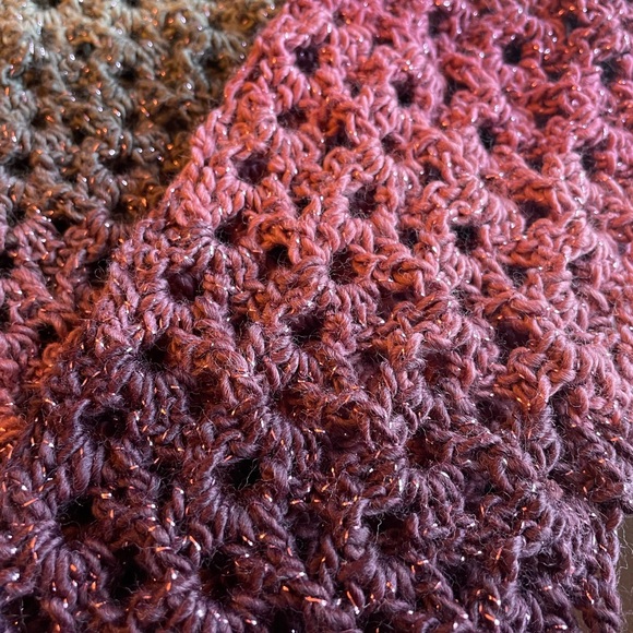 Hand Crocheted Infinity Scarf - Picture 4 of 5